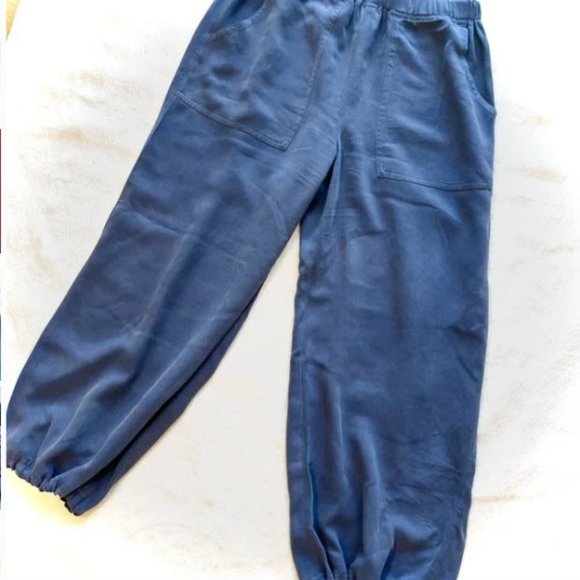 CHICO’S | 100% Silk Ankle Crop Pants - Picture 2 of 8